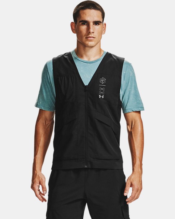 Men's UA Run Anywhere Vest, Black, pdpMainDesktop image number 0